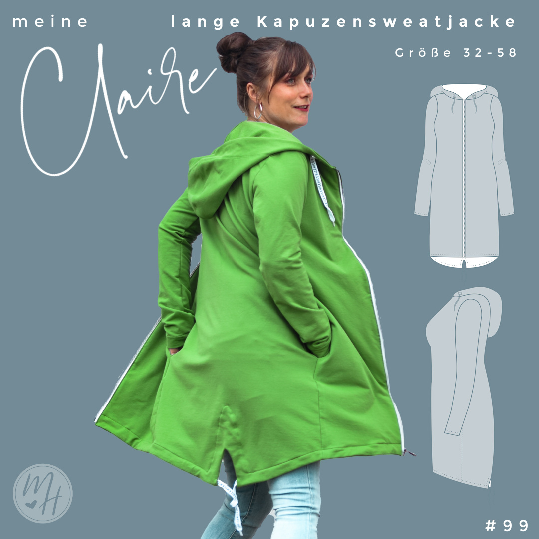 Sweatjacke - Claire - Schnittmuster eBook-1 Sweatjacke - Claire - Schnittmuster eBook-1
