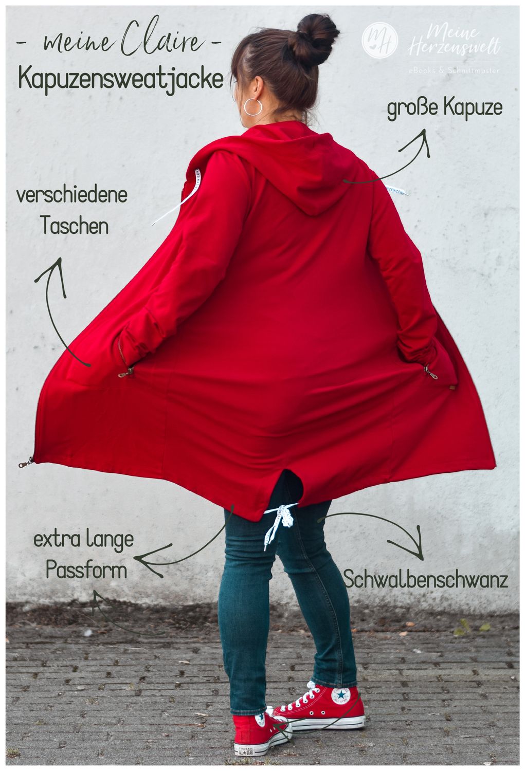 Sweatjacke - Claire - Schnittmuster eBook-2 Sweatjacke - Claire - Schnittmuster eBook-2