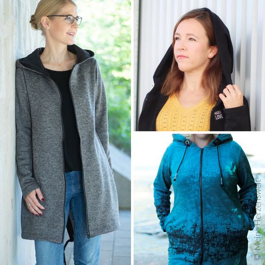Sweatjacke - Claire - Schnittmuster eBook Sweatjacke - Claire - Schnittmuster eBook