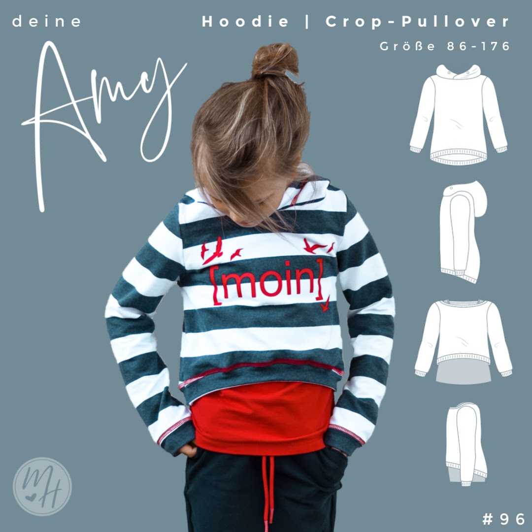 Hoodie - Amy - Schnittmuster eBook-1 Hoodie - Amy - Schnittmuster eBook-1