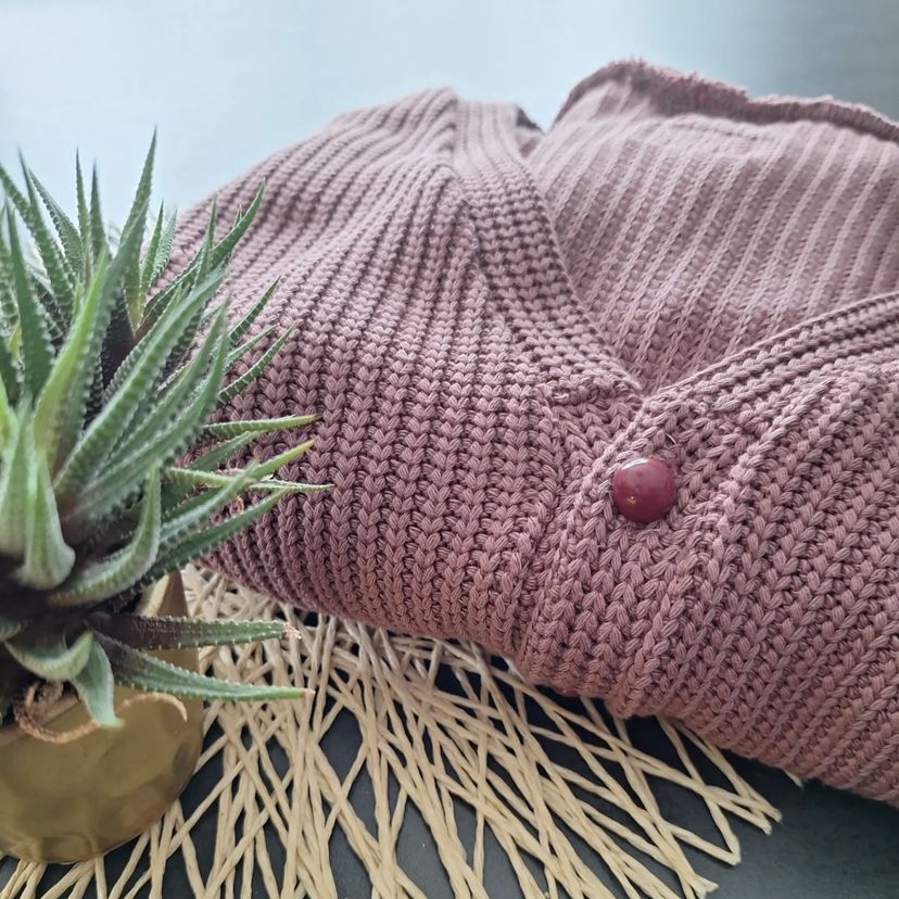 Stricksweat Ludwig - Uni Altrosa-1 Stricksweat Ludwig - Uni Altrosa-1