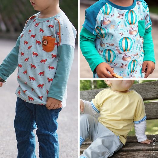 Langarmshirt - Fjorden Babys - Schnittmuster eBook
