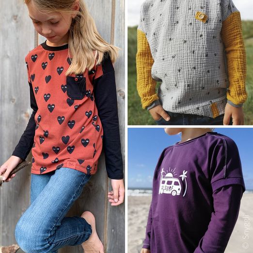 Langarmshirt - Fjorden Kids - Schnittmuster eBook
