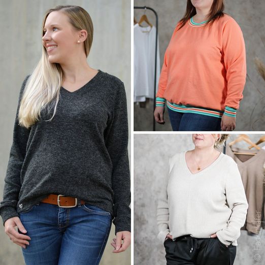 Pullover - Basic-Pulli Damen - Schnittmuster eBook