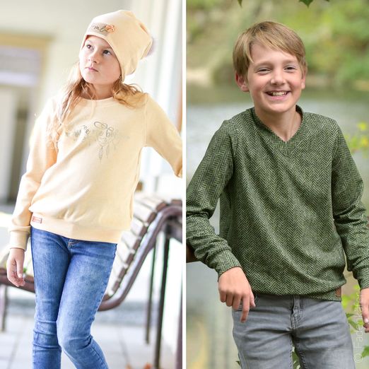 Pullover - Basic-Pulli Kinder - Schnittmuster eBook