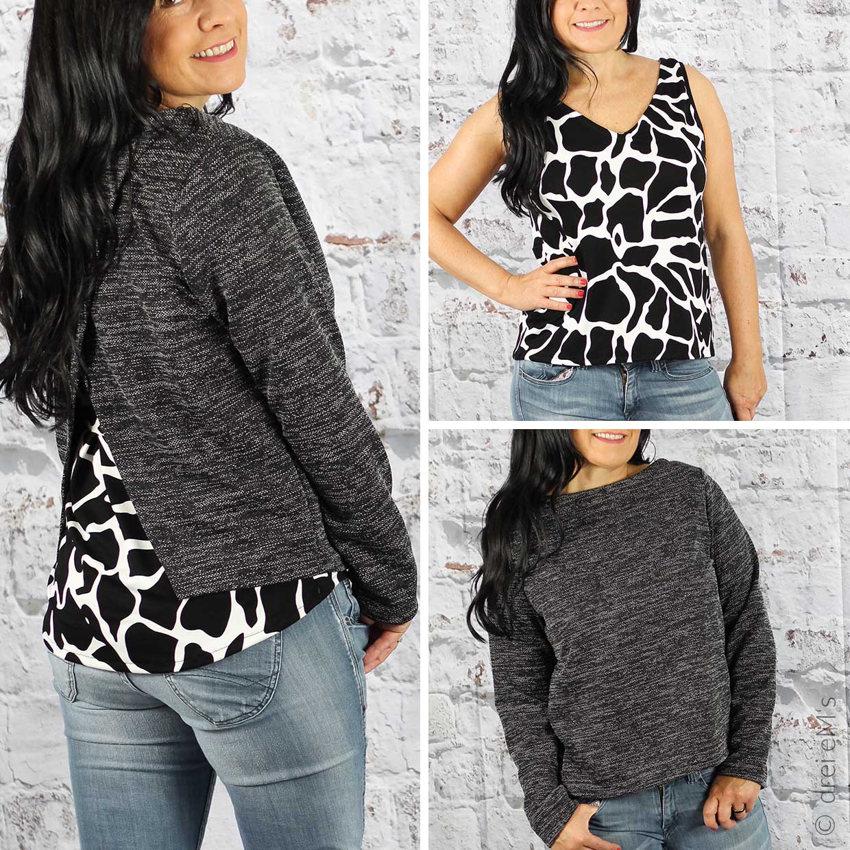 Kombi Top und Pullover - Capua und Caserta - Schnittmuster eBook-0 Kombi Top und Pullover - Capua und Caserta - Schnittmuster eBook-0