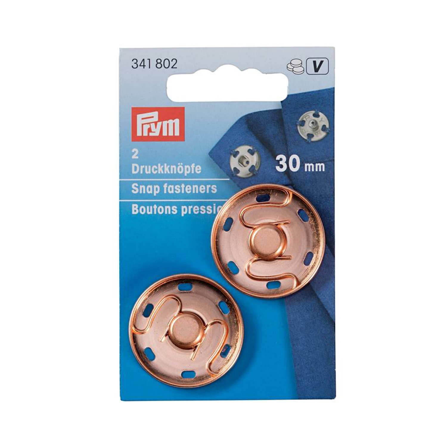 PRYM Annäh-Druckknöpfe roségold - verschiedene Größen-2 PRYM Annäh-Druckknöpfe roségold - verschiedene Größen-2