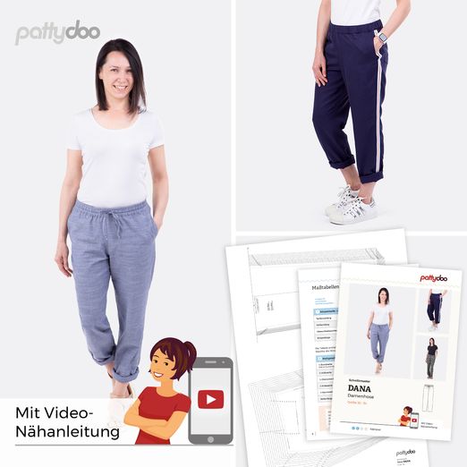 Damenhose - Dana - Papier-Schnittmuster