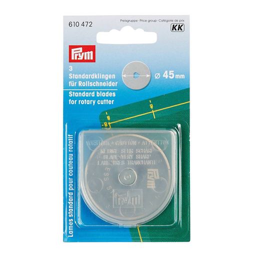 Lames de remplacement PRYM cutter rotatif 45mm - 3 pièces Lames de remplacement PRYM cutter rotatif 45mm - 3 pièces