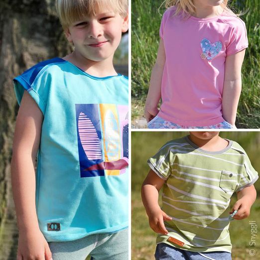 Shirt - Kombi Stranden Baby und Kids - Schnittmuster eBook