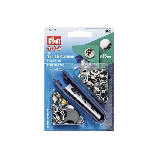 PRYM Druckknopf Sport und Camping 15mm