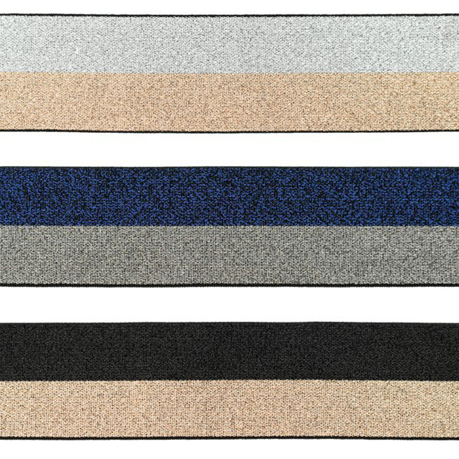 Gummiband 40mm - Lurex Duo - Meterware-0 Gummiband 40mm - Lurex Duo - Meterware-0
