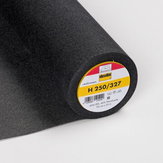 Bügelvlies - Vlieseline H250 - 90cm breit - schwarz