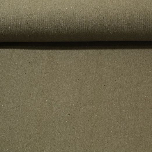 Baumwollcanvas Peter - Khaki Melange