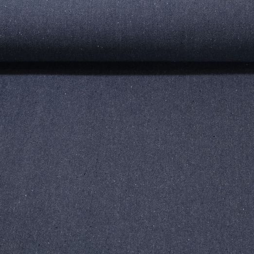 Canevas coton Peter - Mélange bleu
