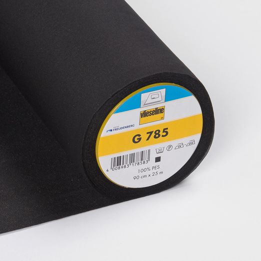Gewebeeinlage - Vlieseline G785 Bügelvlies - schwarz - 90cm breit
