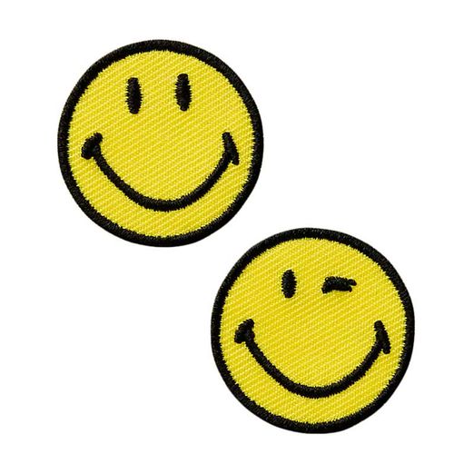 Ecusson thermocollant Smiley© 'classique' 2 pcs.