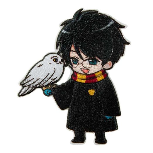 Ecusson thermocollant Harry Potter© Harry avec chouette