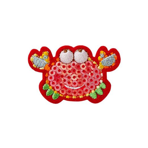 Patch kleiner Krebs mit Pailetten rot Patch kleiner Krebs mit Pailetten rot