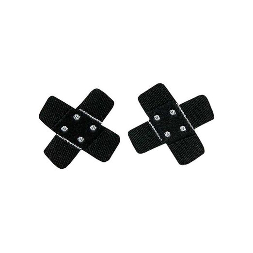 Ecusson thermocollant noir - 2 pièces Ecusson thermocollant noir - 2 pièces