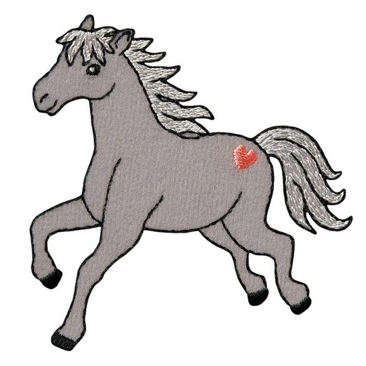 Ecusson Cheval avec coeur Ecusson Cheval avec coeur