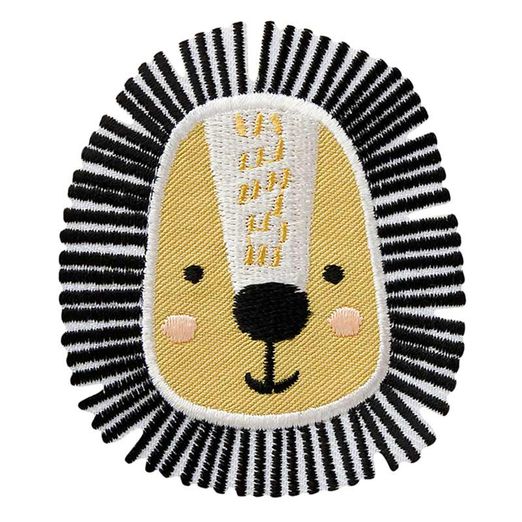 Ecusson thermocollant tête de lion