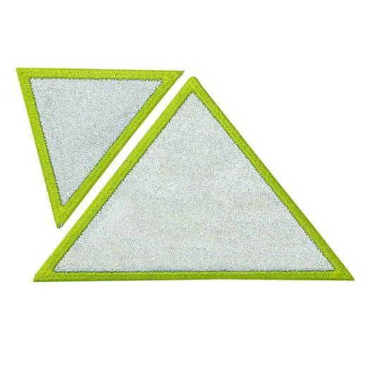 Patch 2 Dreiecke Reflex Rand neongelb