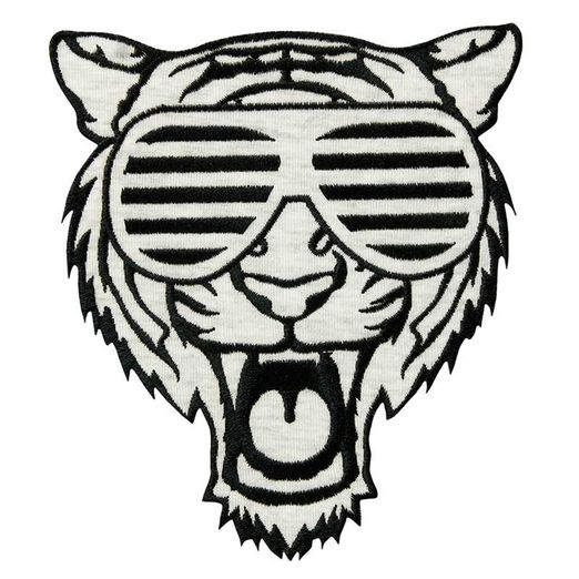 Ecusson thermocollant tigre à lunettes