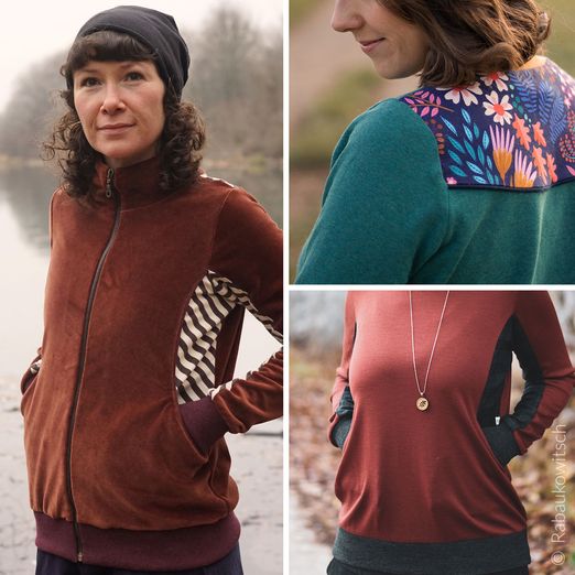 Pullover und Jacke - Frau Schlawittchen - Schnittmuster eBook Pullover und Jacke - Frau Schlawittchen - Schnittmuster eBook