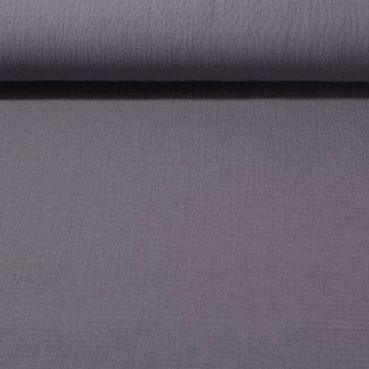Mousseline de coton Pina - Gris foncé
