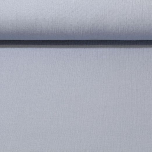 Baumwoll Musselin Pina - Blau-Grau