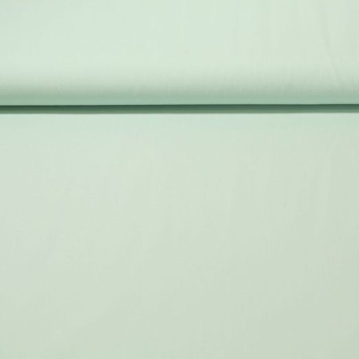 Tissu en coton bio Ilvi - Uni Vert menthe