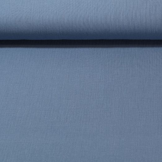 Mousseline de coton Pina - Bleu denim