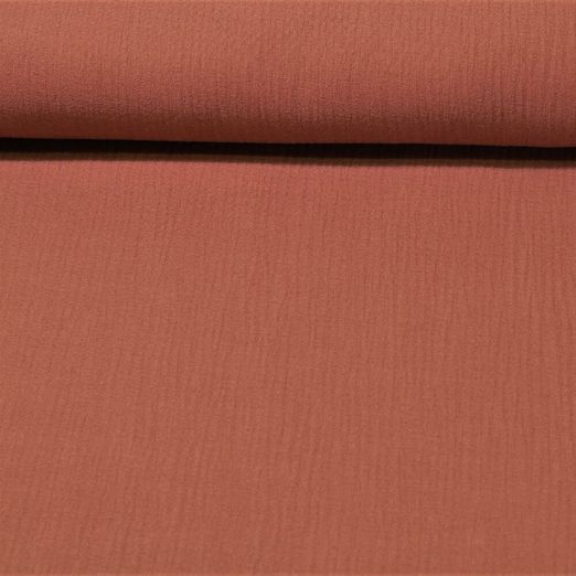Mousseline de coton Pina - Marron moyen