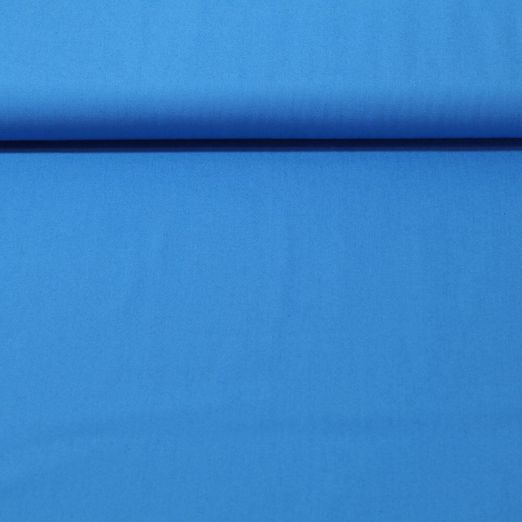 Bio Baumwollstoff Ilvi - Uni Royalblau