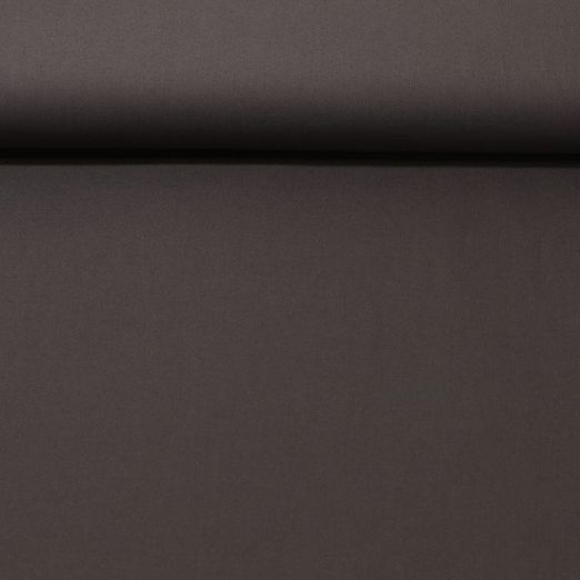 Tissu en coton bio Ilvi - Uni Gris foncé