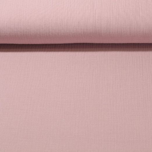 Mousseline de coton Pina - Vieux rose