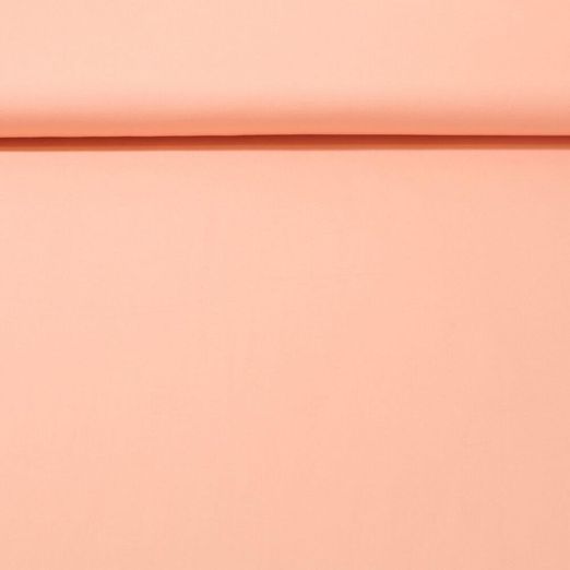 Bio Baumwollstoff Ilvi - Uni Apricot