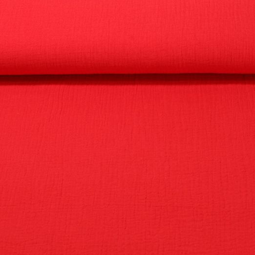 Baumwoll Musselin Pina - Rot