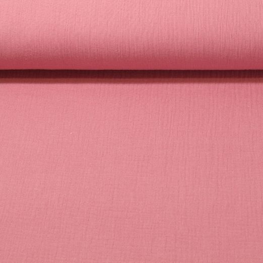 Baumwoll Musselin Pina - Altrose