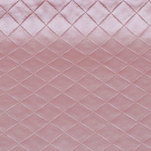 Simili synthétique matelassé - Rosé Simili synthétique matelassé - Rosé