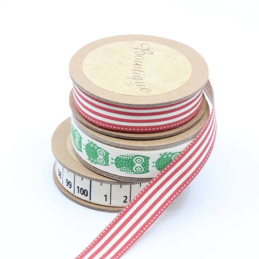 Ruban de coton imprimé 15mm - 5m de long