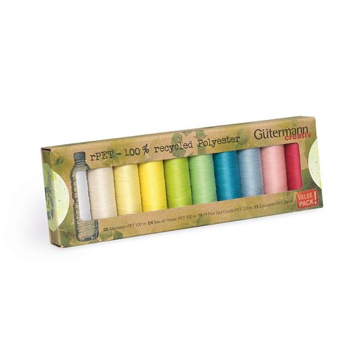 Gütermann rPET set de fils à coudre pastel Gütermann rPET set de fils à coudre pastel