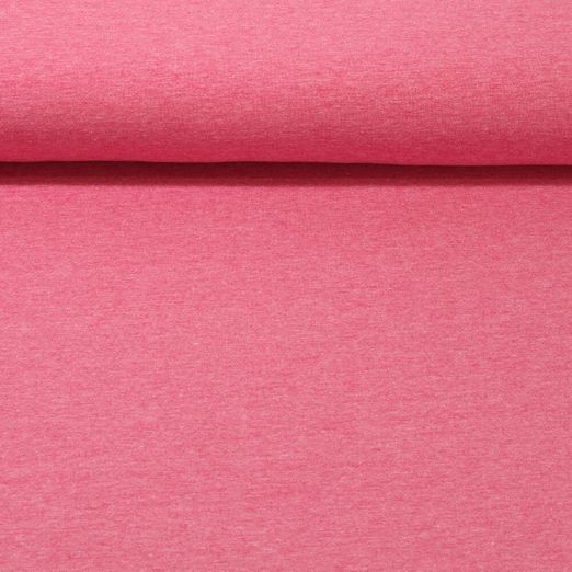 Jersey Léa - Tricot Mélange Rose vif