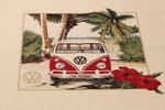Panneau de Canevas - VW Bulli Original Rouge Beige