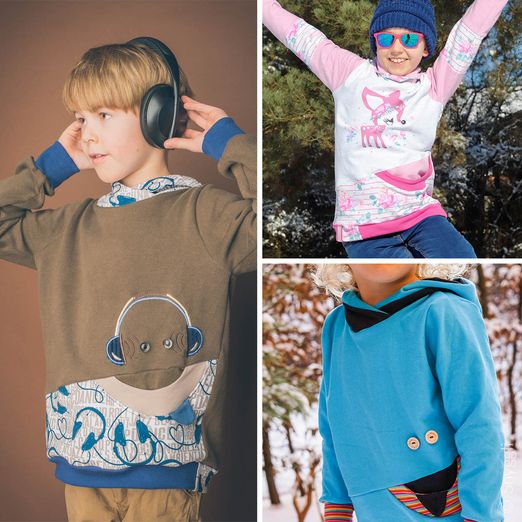 Hoodie - Smiler Gr. 128-170 - Schnittmuster eBook