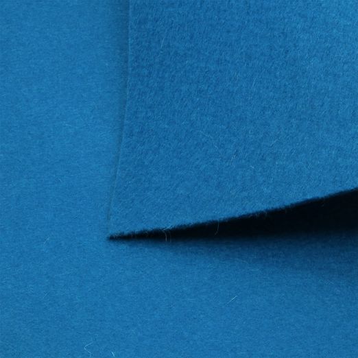 Feutre de laine uni 3mm - bleu moyen