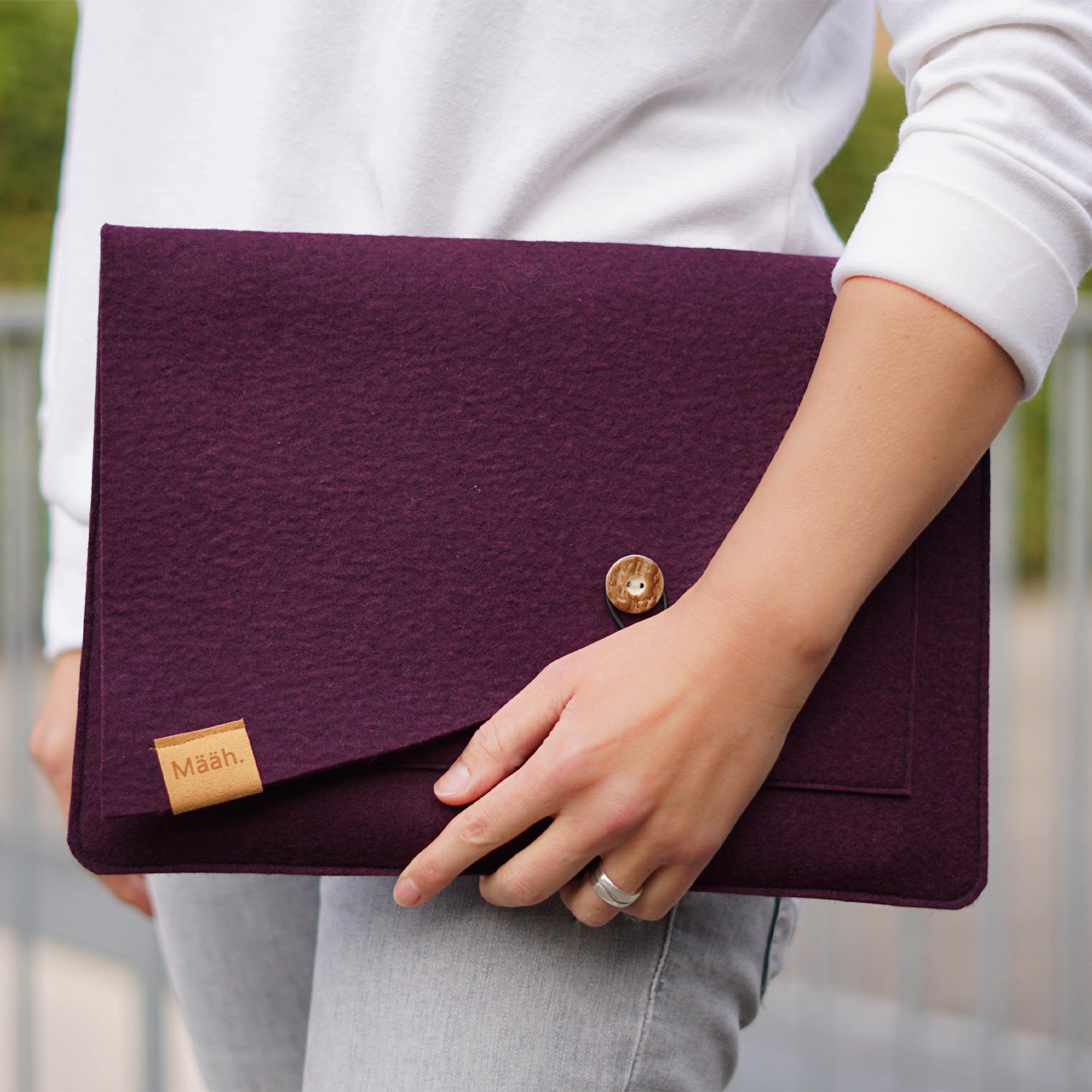 Feutre de laine uni 3mm - Aubergine-2 Feutre de laine uni 3mm - Aubergine-2
