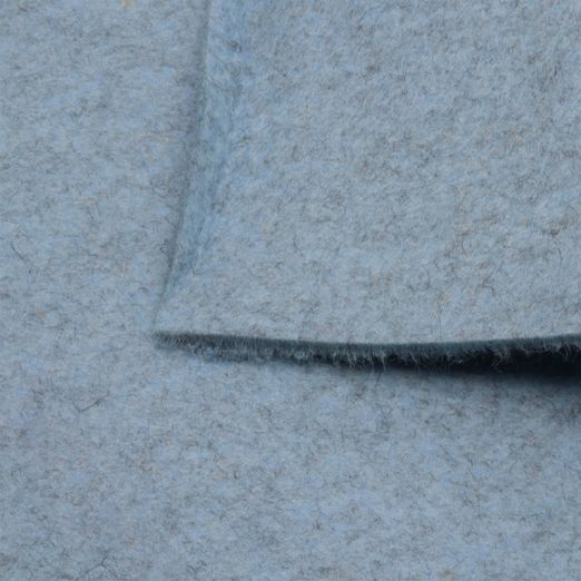 Feutre de laine chiné 3mm - Bleu clair