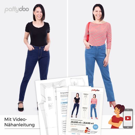 Kombipaket - Jeans #3 & #4 - Papier-Schnittmuster
